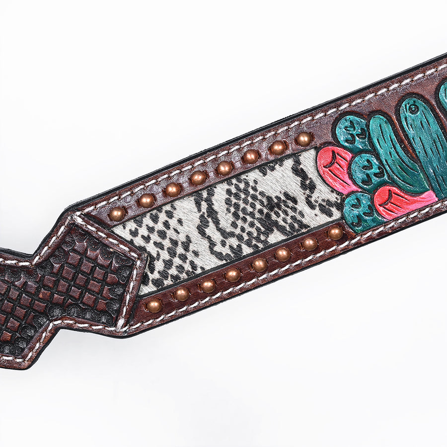 Bar H Equine American Leather Horse Saddle Tack One Ear Headstall Breast Collar Browband Wither Strap Set