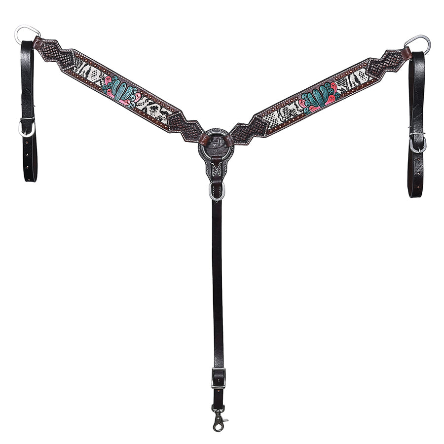 Bar H Equine American Leather Horse Saddle Tack Breast Collar BER170 - Uhorse