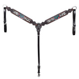 Bar H Equine American Leather H. Saddle Tk. Breast Collar BER170 – by Hilason – Cowboy and equestrian accessories