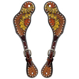 Bar H Equine H. Riding W. Leather Spurs Straps for Adults Womens – by Hilason – Cowboy and equestrian accessories