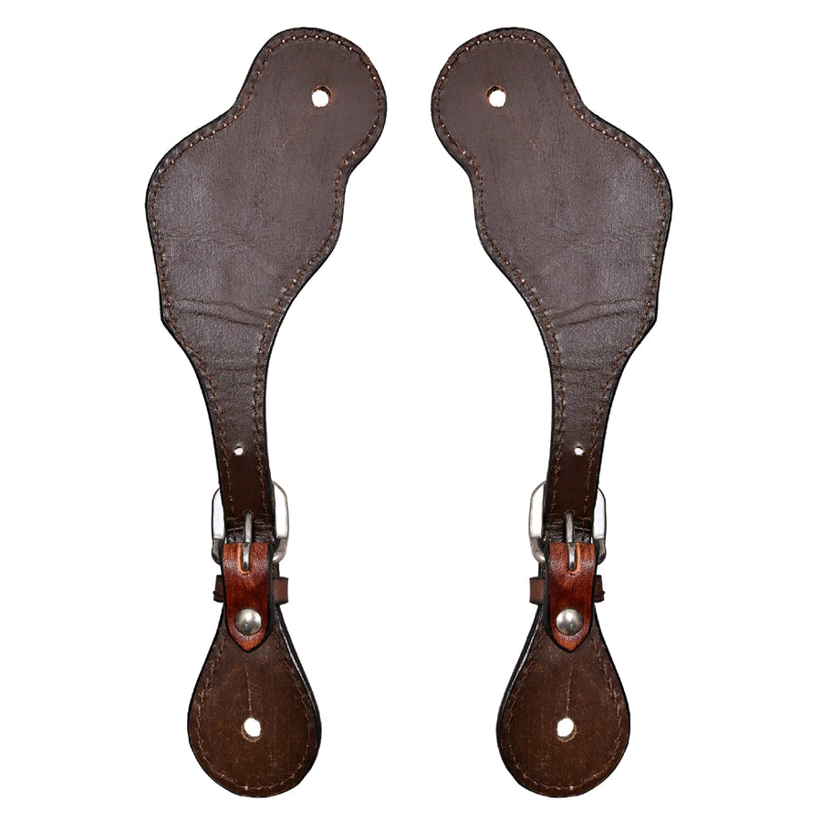Bar H Equine Leather Spurs Straps for Adults Western Womens Spur Horse Riding Barrel Racing Show and Rodeo Strap Adult Women
