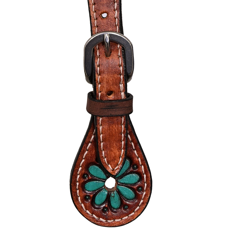 Bar H Equine Leather Spurs Straps for Adults Western Womens Spur Horse Riding Barrel Racing Show and Rodeo Strap Adult Women