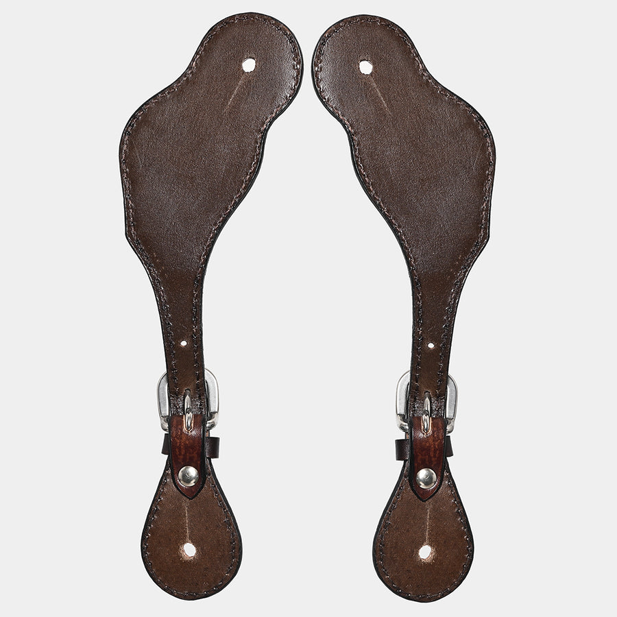 Bar H Equine Leather Spurs Straps for Adults Western Womens Spur Horse Riding Barrel Racing Show and Rodeo Strap Adult Women