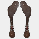 Bar H Equine Leather Spurs Straps for Adults Western Womens Spur Horse Riding Barrel Racing Show and Rodeo Strap Adult Women