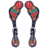 Bar H Equine H. Riding W. Leather Spurs Straps for Adults Womens – by Hilason – Cowboy and equestrian accessories