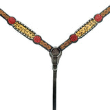 Bar H Equine W. H. Floral Cheetah Print Genuine American Leather by Hilason – Cowboy and equestrian accessories