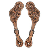 Bar H Equine H. Riding W. Leather Spurs Straps for Adults Womens – by Hilason – Cowboy and equestrian accessories