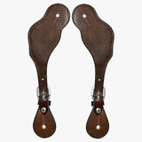 Bar H Equine Leather Spurs Straps for Adults Western Womens Spur Horse Riding Barrel Racing Show and Rodeo Strap Adult Women