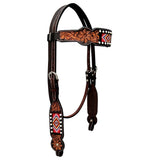 Bar H Equine Genuine Western American Leather Horse Headstall - Uhorse