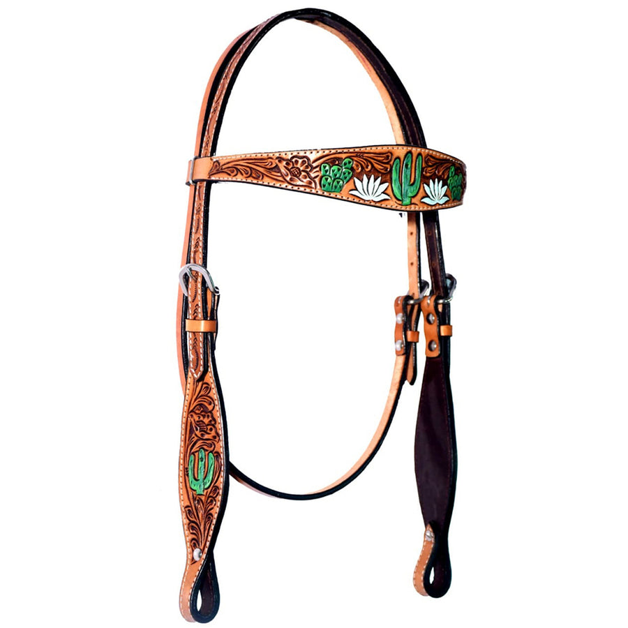 BAR H EQUINE Genuine Western American Leather Horse Headstall - Uhorse