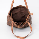 Never Mind Nmbgm103A Tote Vintage Handmade Genuine Cowhide Leather Women Bag Western Handbag Purse