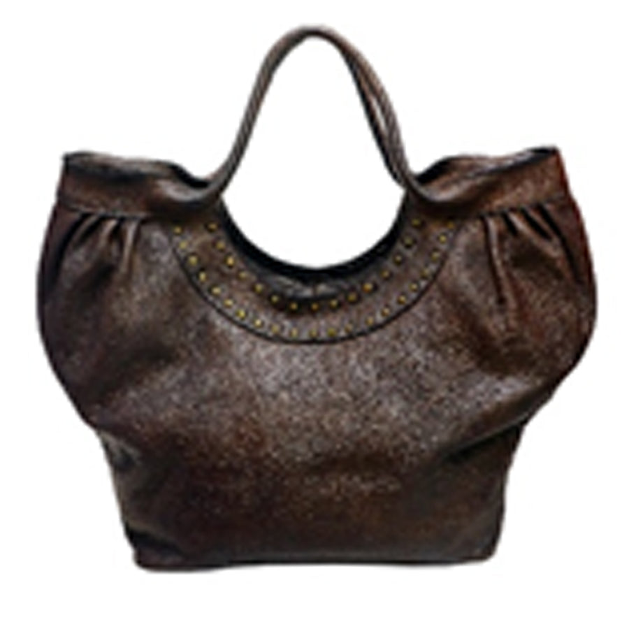 Never Mind Nmbgm101E Tote Vintage Handmade Genuine Cowhide Leather by Hilason – Cowboy and equestrian accessories