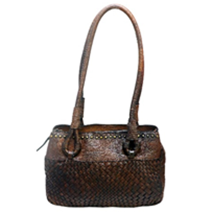 Never Mind Nmbgm102A Tote Vintage Handmade Genuine Cowhide Leather by Hilason – Cowboy and equestrian accessories