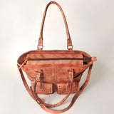 Never Mind Nmbg116A Tote Vintage Handmade Genuine Cowhide Leather Women Bag Western Handbag Purse