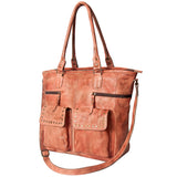 Never Mind Nmbg116A Tote Vintage Handmade Genuine Cowhide Leather Women Bag Western Handbag Purse