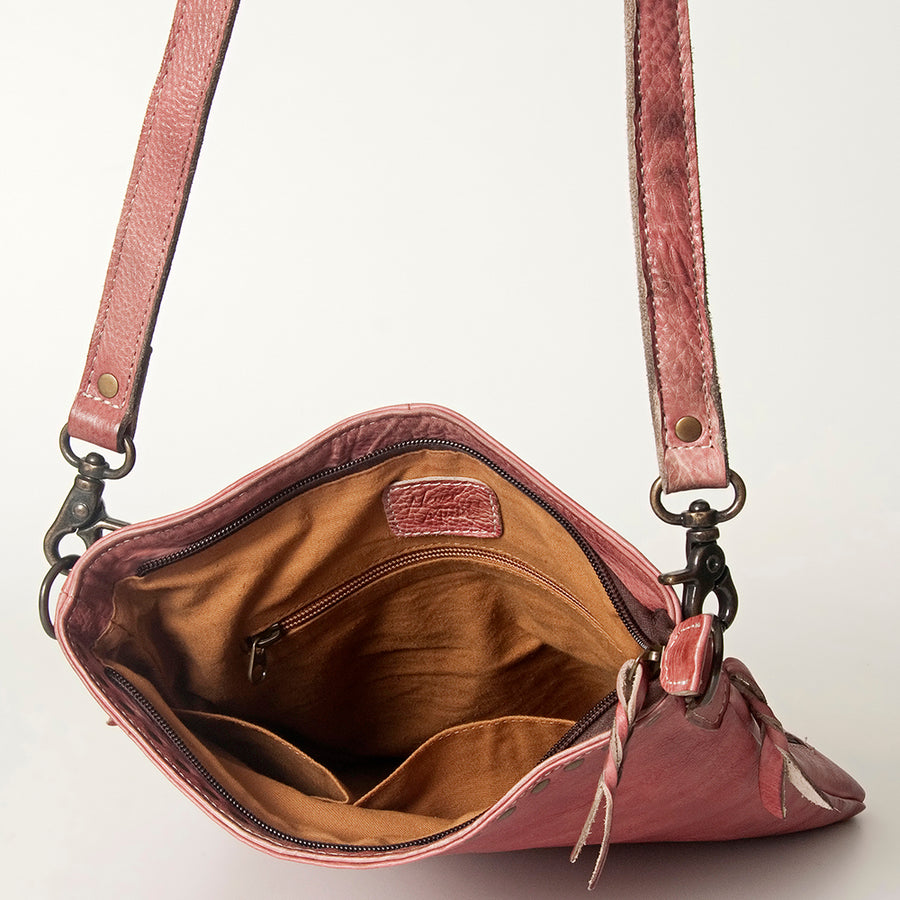 Never Mind Nmbg118I Cross Body I Vintage Handmade Genuine Cowhide Leather Women Bag Western Handbag Purse