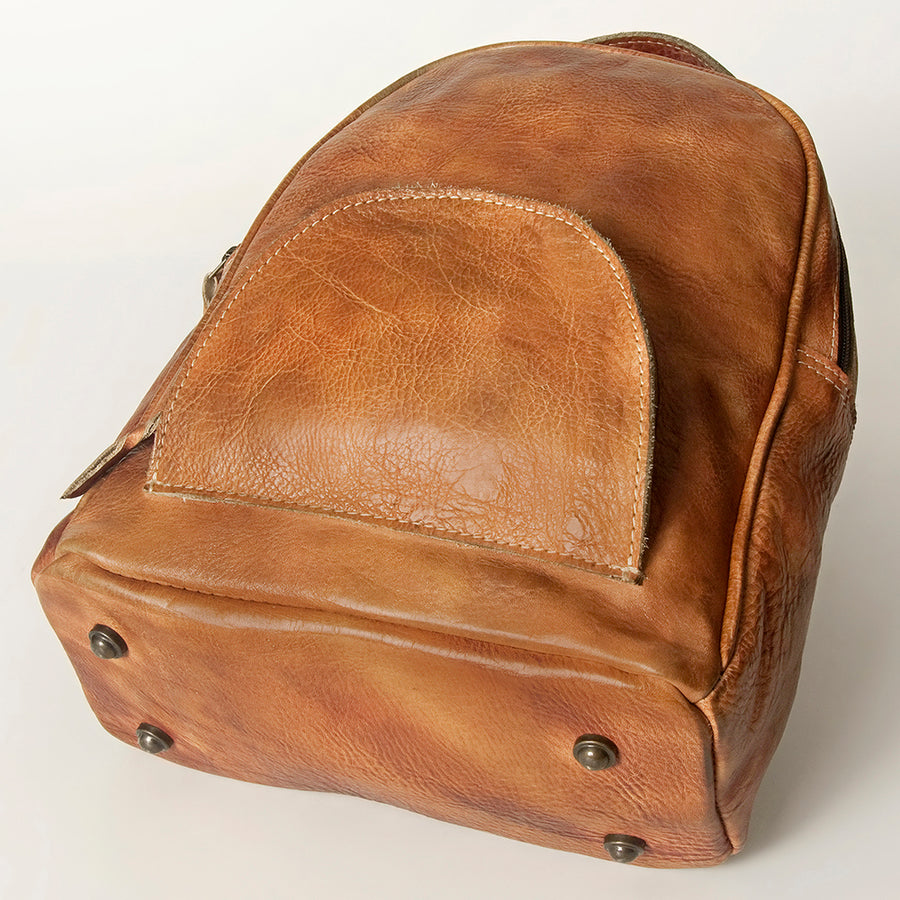 Never Mind Nmbg119A Backpack Vintage Handmade Genuine Cowhide Leather Women Bag Western Handbag Purse