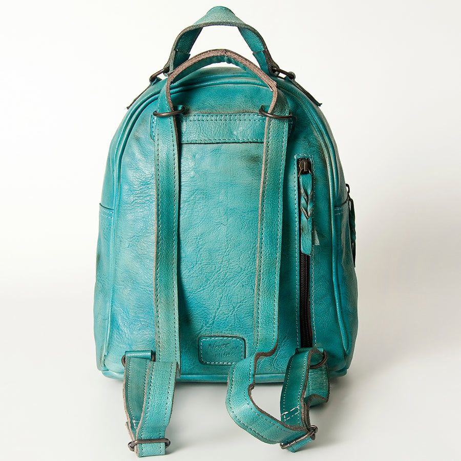 Never Mind Nmbg119B Backpack Vintage Handmade Genuine Cowhide Leather Women Bag Western Handbag Purse