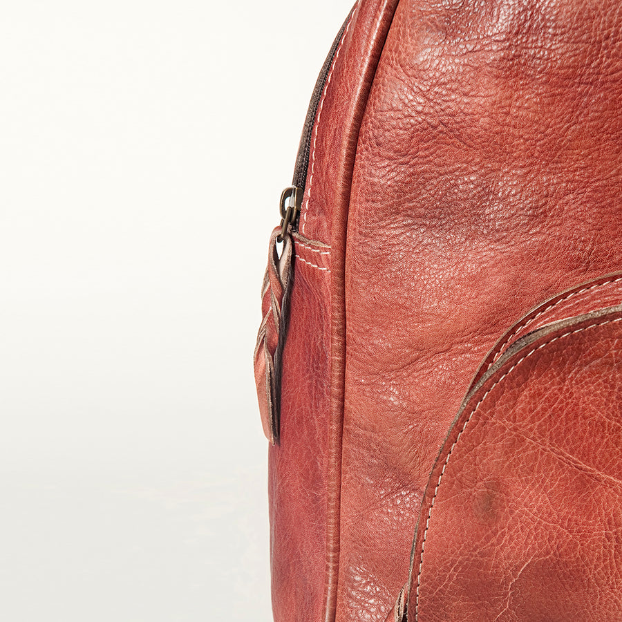 Never Mind Nmbg119C Backpack Vintage Handmade Genuine Cowhide Leather Women Bag Western Handbag Purse
