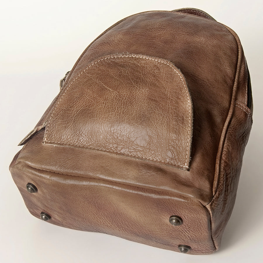 Never Mind Nmbg119D Backpack Vintage Handmade Genuine Cowhide Leather Women Bag Western Handbag Purse