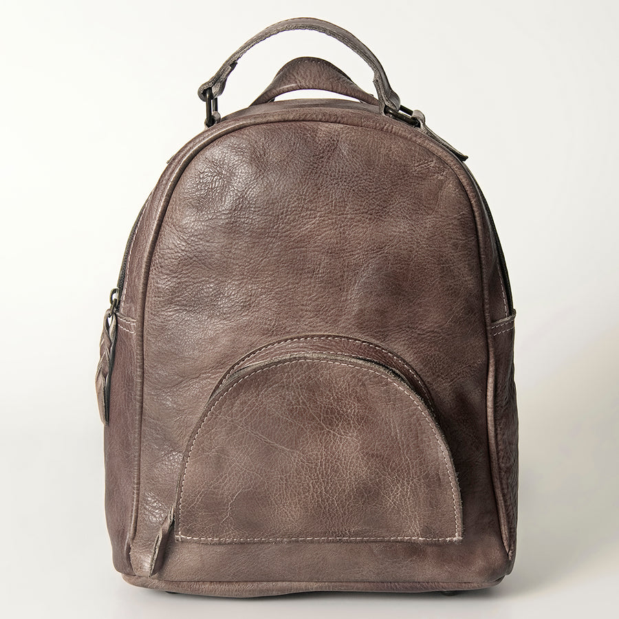 Never Mind Nmbg119H Backpack Vintage Handmade Genuine Cowhide Leather Women Bag Western Handbag Purse