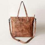 Never Mind Nmbg120A Tote Vintage Handmade Genuine Cowhide Leather Women Bag Western Handbag Purse