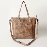 Never Mind Nmbg120B Tote Vintage Handmade Genuine Cowhide Leather Women Bag Western Handbag Purse