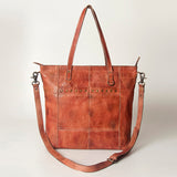 Never Mind Nmbg120C Tote Vintage Handmade Genuine Cowhide Leather Women Bag Western Handbag Purse