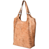 Never Mind Nmbg108A Tote Vintage Handmade Genuine Cowhide Leather Women Bag Western Handbag Purse