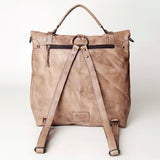 Never Mind Nmbg109A Backpack Vintage Handmade Genuine Cowhide Leather Women Bag Western Handbag Purse