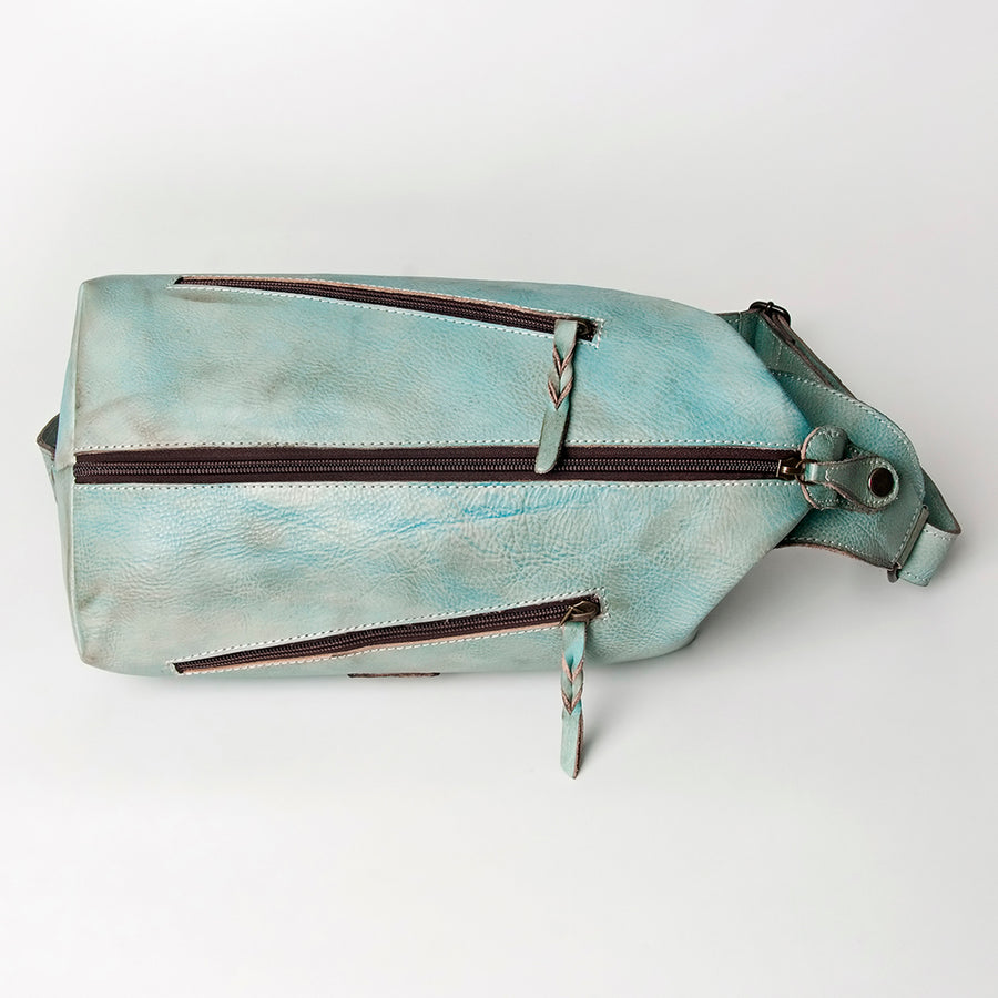 Never Mind Nmbg107B Tote Vintage Handmade Genuine Cowhide Leather Women Bag Western Handbag Purse