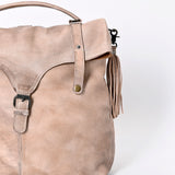 Never Mind Nmbg109C Backpack Vintage Handmade Genuine Cowhide Leather Women Bag Western Handbag Purse