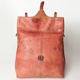 Never Mind Nmbg109E Backpack Vintage Handmade Genuine Cowhide Leather Women Bag Western Handbag Purse