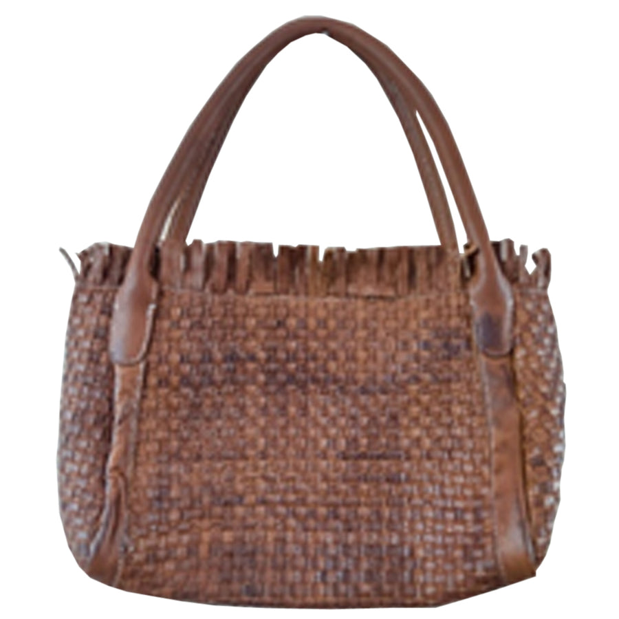 Never Mind Nmbgm110A Tote Vintage Handmade Genuine Cowhide Leather by Hilason – Cowboy and equestrian accessories