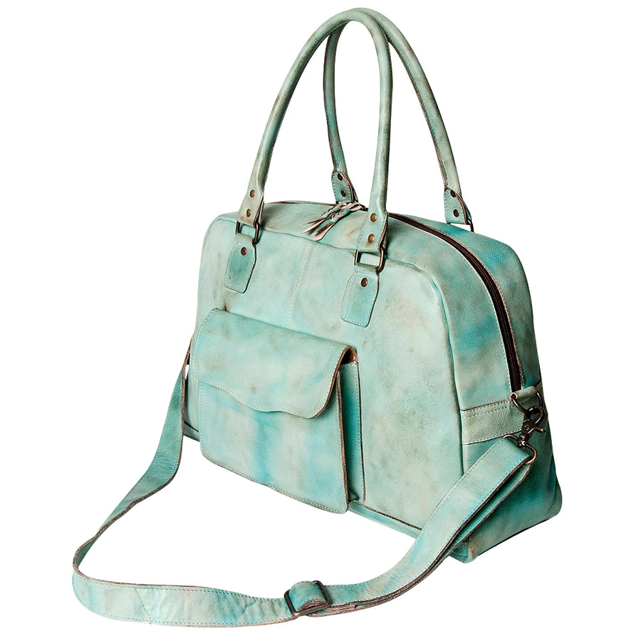 Never Mind Nmbg126B Tote Vintage Handmade Genuine Cowhide Leather by Hilason – Cowboy and equestrian accessories