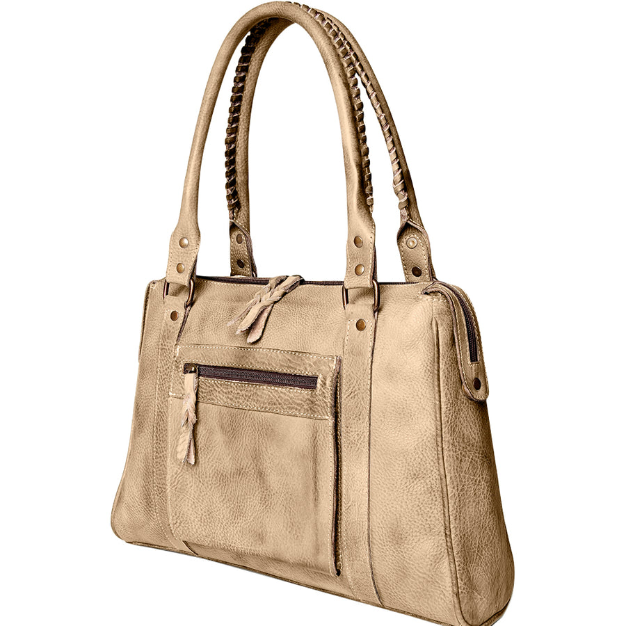 Never Mind Nmbg128A Tote Vintage Handmade Genuine Cowhide Leather by Hilason – Cowboy and equestrian accessories
