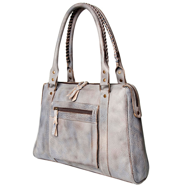 Never Mind Nmbg128B Tote Vintage Handmade Genuine Cowhide Leather by Hilason – Cowboy and equestrian accessories