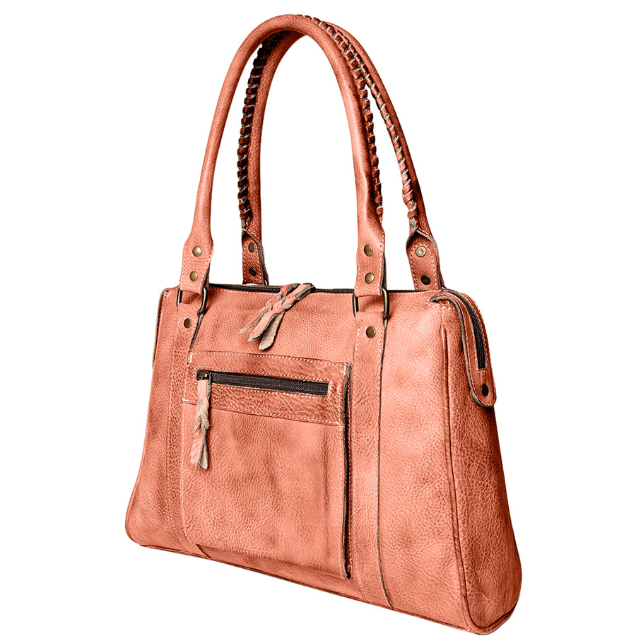 Never Mind Nmbg128D Tote Vintage Handmade Genuine Cowhide Leather by Hilason – Cowboy and equestrian accessories