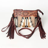 American Darling Cross Body Hand Tooled Saddle Blanket Genuine Leather Women Bag Western Handbag Purse