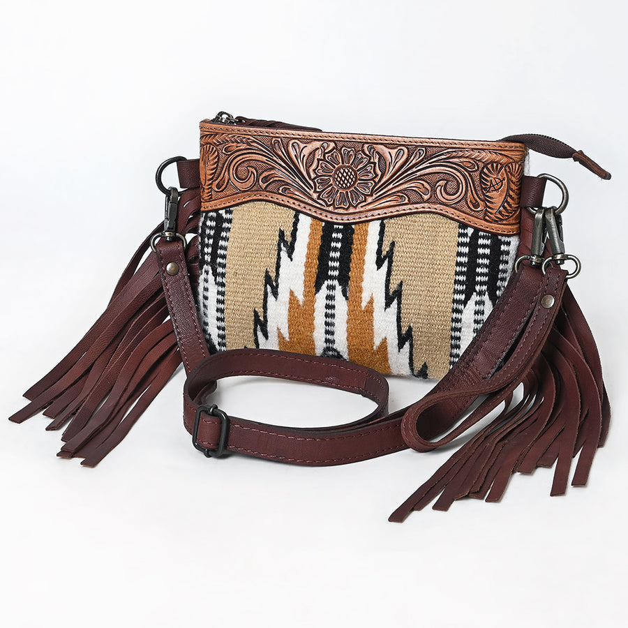 American Darling Cross Body Hand Tooled Saddle Blanket Genuine Leather Western Women Bag Handbag Purse | Crossbody - Uhorse