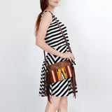 American Darling Cross Body Hand Tooled Saddle Blanket Genuine Leather Western Women Bag Handbag Purse | Crossbody for Cute