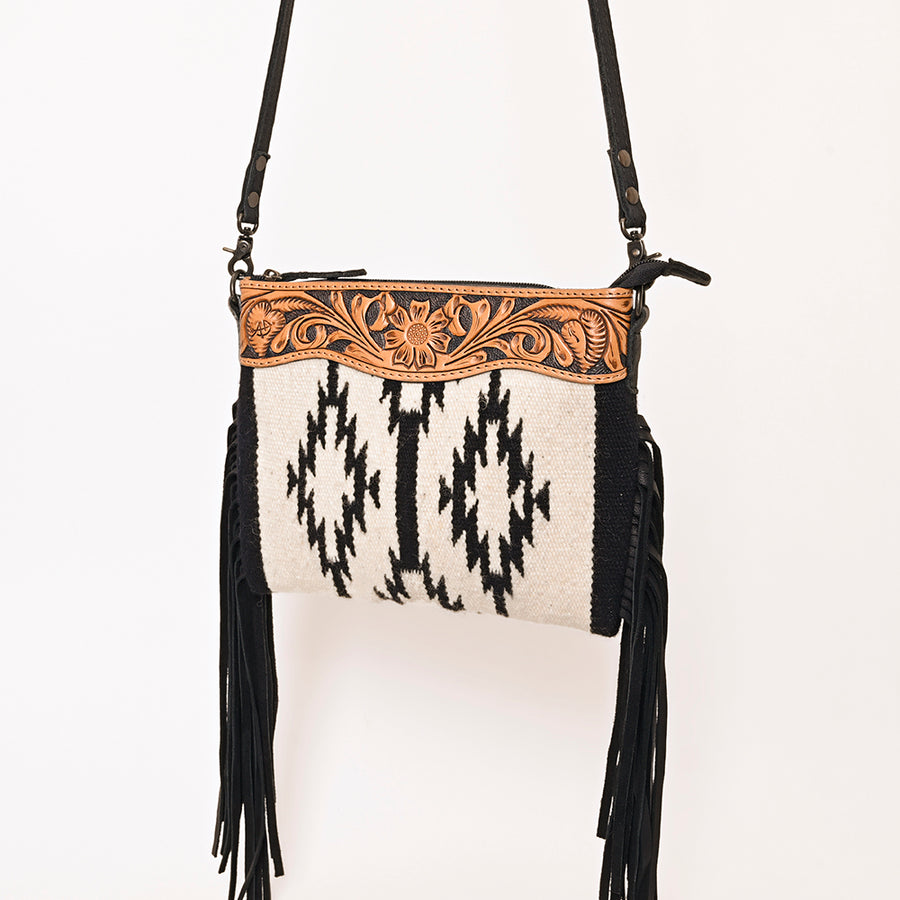 American Darling Cross Body Hand Tooled Saddle Blanket Genuine Leather Western Women Bag Handbag Purse | Crossbody - Uhorse