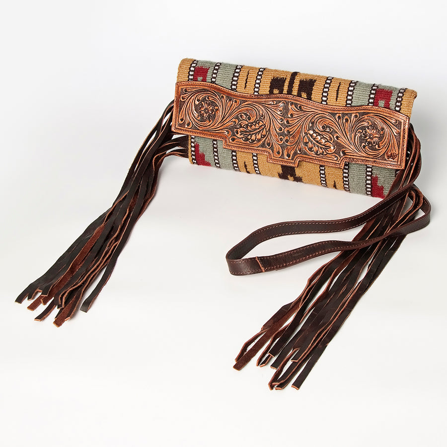 American Darling Small Crossbody Hand Tooled Saddle Blanket Genuine Leather Western Women Bag Handbag Purse | for - Uhorse