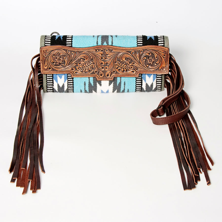 American Darling Small Cross Body Hand Tooled Saddle Blanket Genuine Leather Western Women Bag Handbag Purse Crossbody Cute