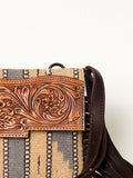 American Darling Small Crossbody Hand Tooled Saddle Blanket Genuine Leather women bag western handbag purse