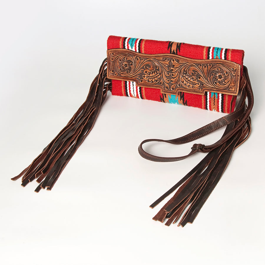American Darling Small Crossbody Hand Tooled Saddle Blanket Genuine Leather Western Women Bag Handbag Purse | for - Uhorse