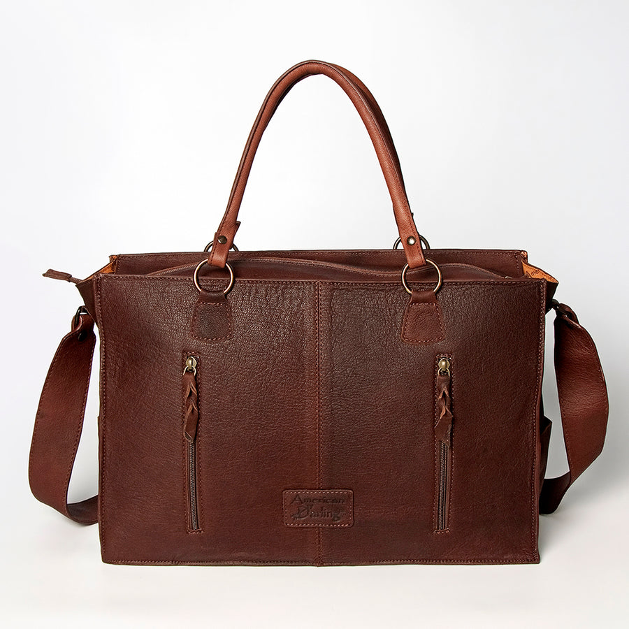 American Darling Tote Hand Tooled Hair on Genuine Leather Western Women Bag Handbag Purse | Travel Bags College Casual