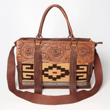 American Darling Tote Hand Tooled Hair On Genuine Leather Women Bag Western Handbag Purse