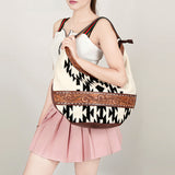 American Darling Hobo Hand Tooled Saddle Blanket Genuine Leather Western Women Bag | Handbag Purse Bags for Cute