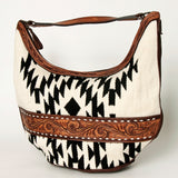 American Darling HOBO Hand Tooled Hair-on Genuine Leather women bag western handbag purse